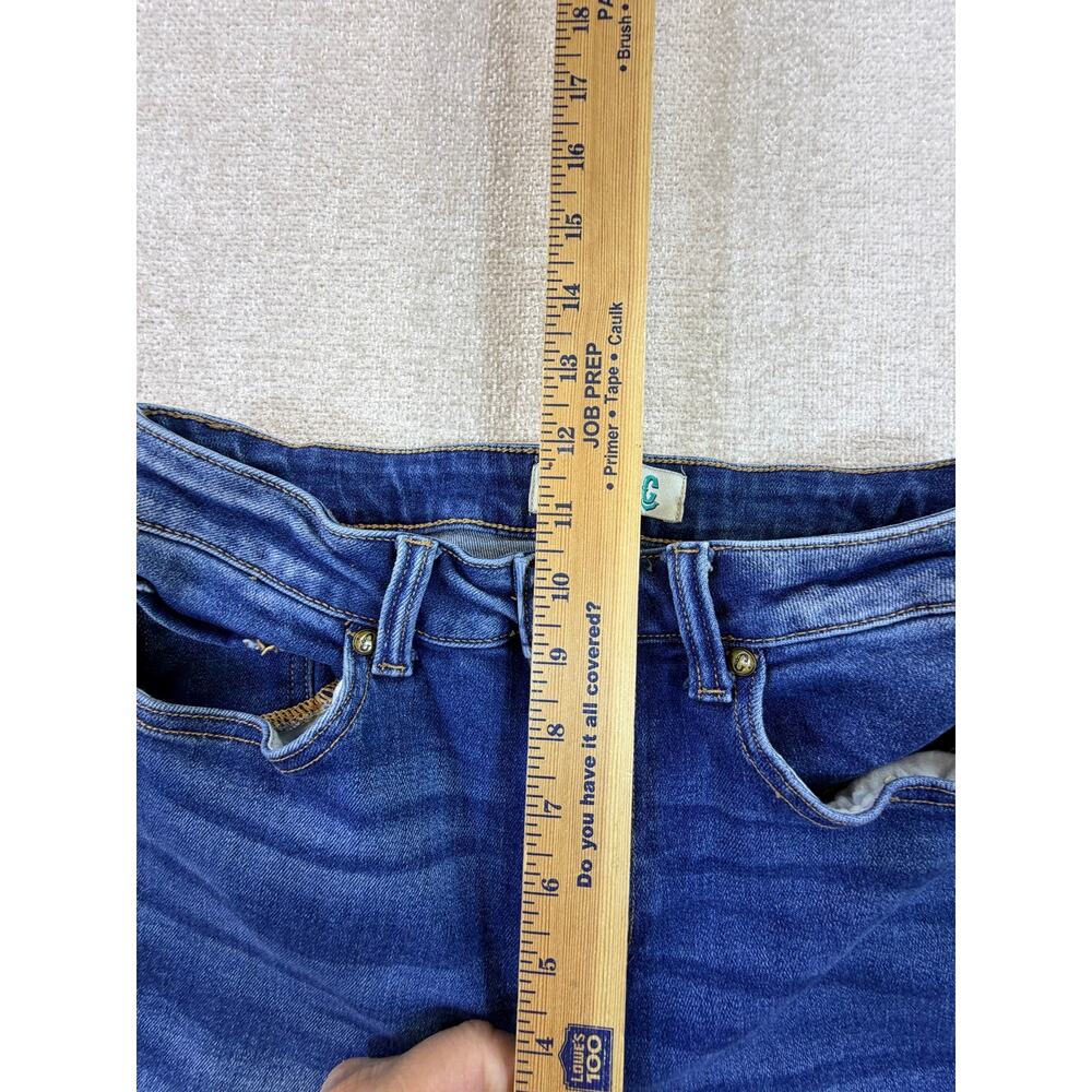 Rockin' C Women's 28 Blue Flare Leg 5 Pocket Western Denim Jeans Cowgirl Pants - Picture 8 of 10